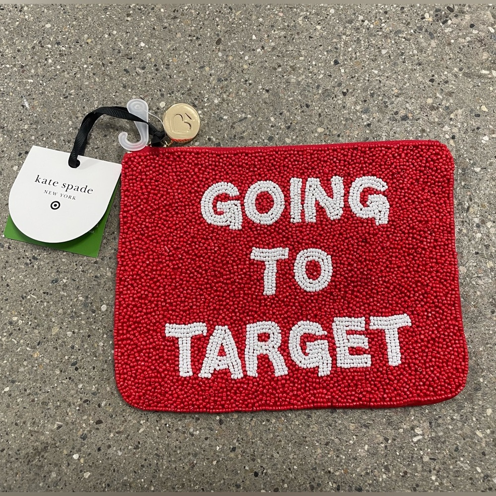 NWT Kate Spade NY Going To Target Beaded Clutch Exclusive New 2025  8” x 6”